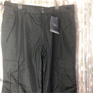 CB Sport Men's PMC112M Softshell Black Ski Snow Board Pants Size L $130 NWT